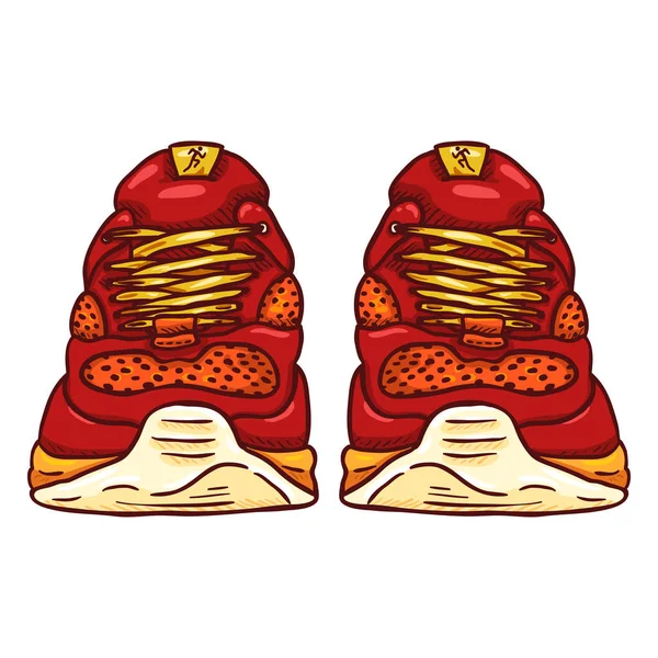 Desenhos animados Running Shoes . —  Vetores de Stock