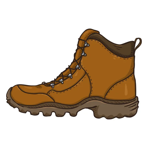 Botas de senderismo Brown Extreme . — Vector de stock