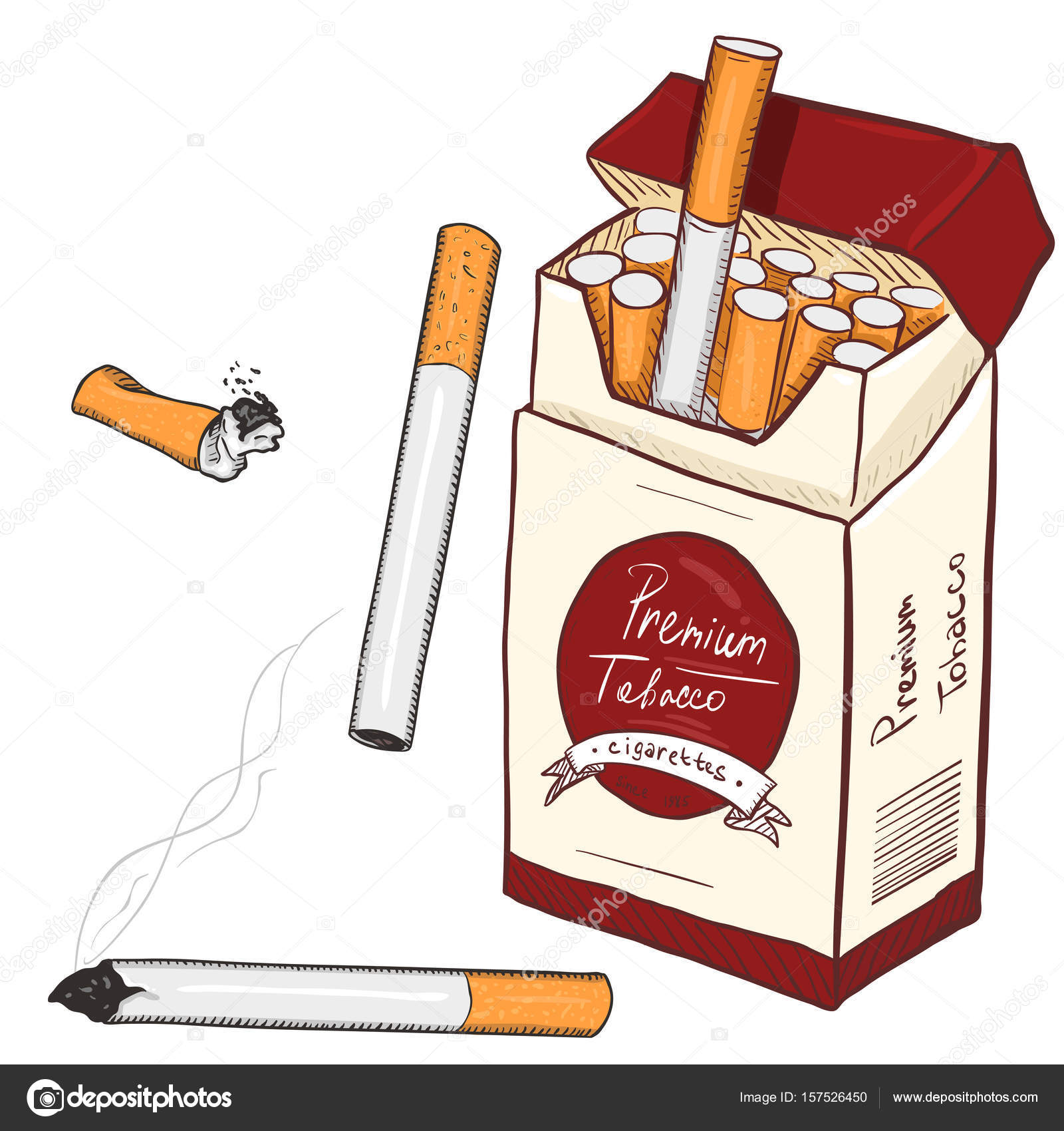 Vector Cartoon Set of Cigarettes Stock Vector Image by ©nikiteev #157526450 Vector Cartoon Set of Cigarettes Stock Vector Image by ©nikiteev #157526450