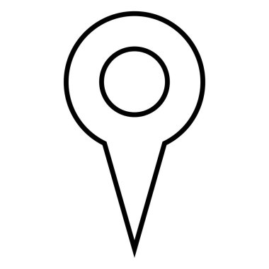 Tek anahat simgesini - harita işaretçi