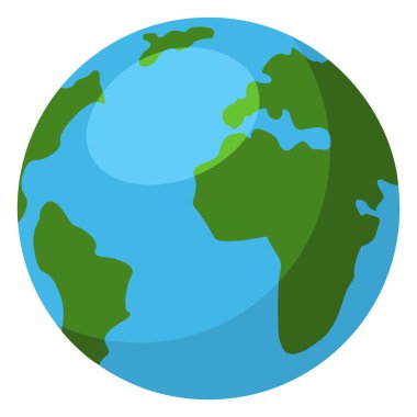Tek renk simgesi - dünya