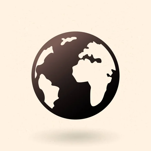 Jednoduchý základní ikona - Globe — Stockový vektor