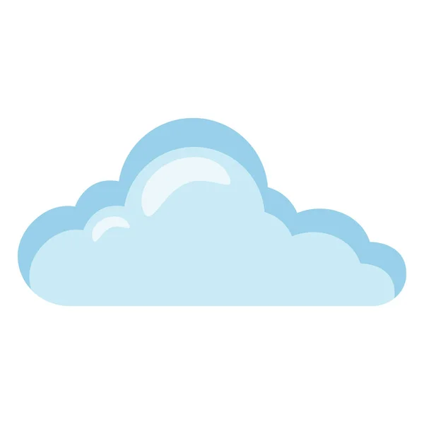 Ícone azul nuvem — Vetor de Stock