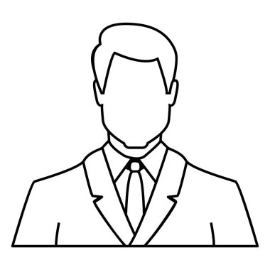 Simge - iş takım elbiseli adamı