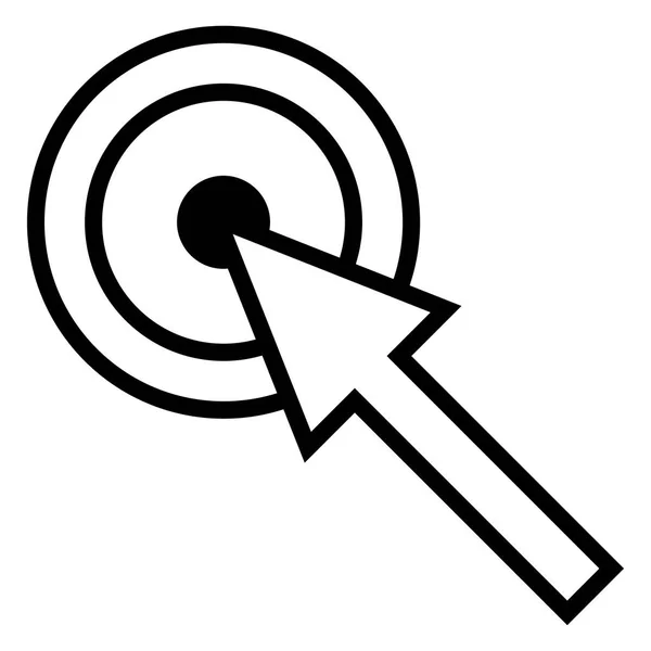 Icono - Flecha y objetivo — Vector de stock