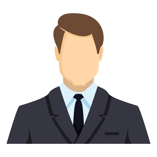 Icono - Empresario en Traje — Vector de stock