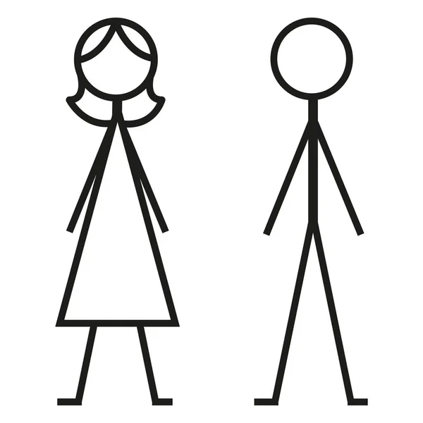 Гендерные признаки мужчин и женщин . — стоковый вектор
