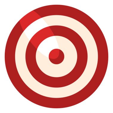 Renk düz hedef simgesini