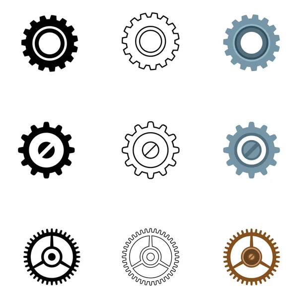 Farklı dişli simgeler