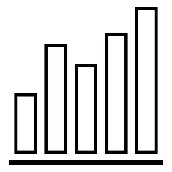 Grafico con colonne diverse — Vettoriale Stock