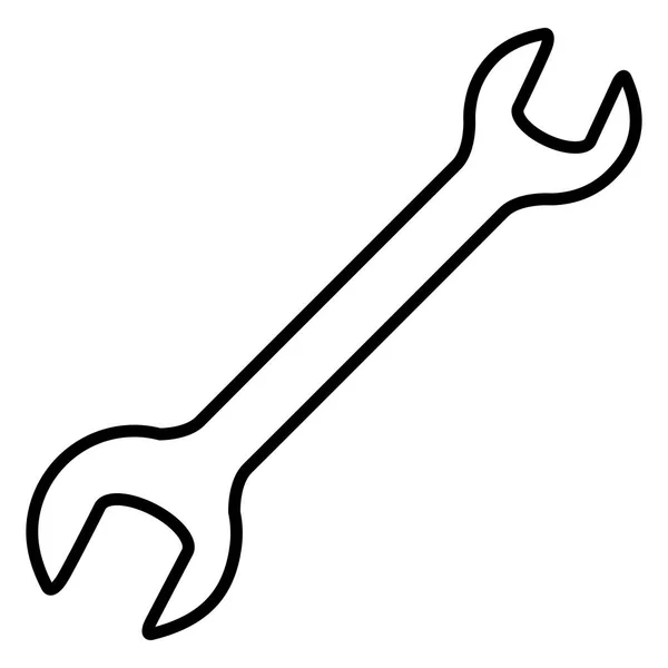Механічний інструмент гайкового ключа — стоковий вектор