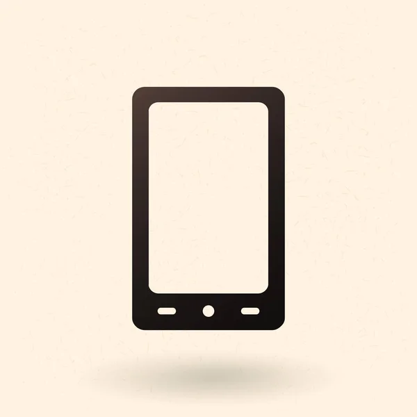 Smartphone eenvoudig pictogram — Stockvector