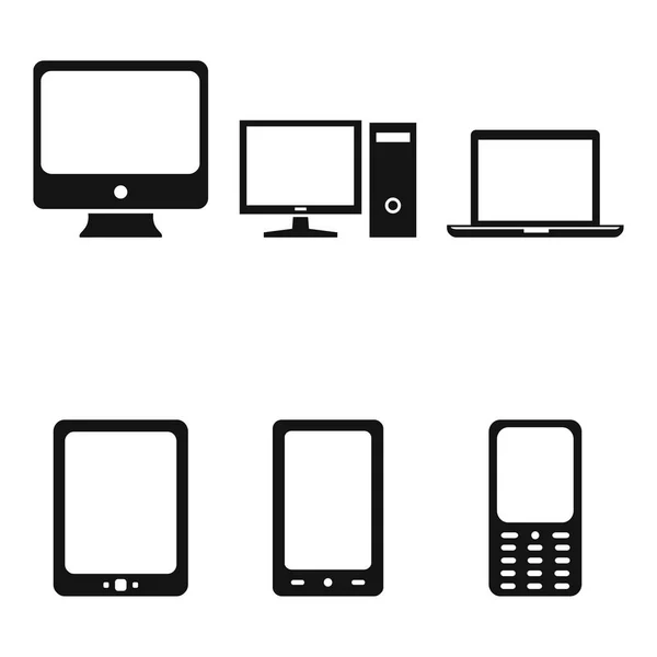 Set of Device Icons — Stock Vector