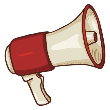 Hoparlör çizgi film illüstrasyon