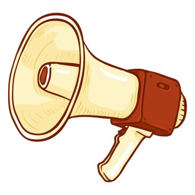 Hoparlör çizgi film illüstrasyon