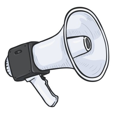 Hoparlör çizgi film illüstrasyon