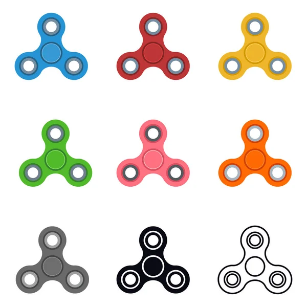 Conjunto de iconos de la mano Spinner — Archivo Imágenes Vectoriales