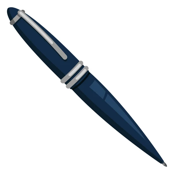 Плоская роскошная шариковая ручка — стоковый вектор