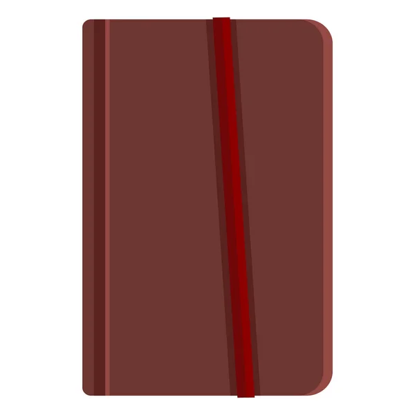 Caricature unique en cuir marron Journal — Image vectorielle