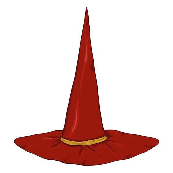 Dibujos animados Red Wizards sombrero — Vector de stock