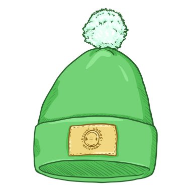 ponpon ile örme şapka