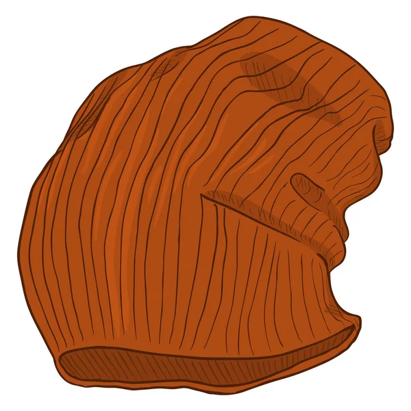 Bonnet d'hiver tricoté — Image vectorielle