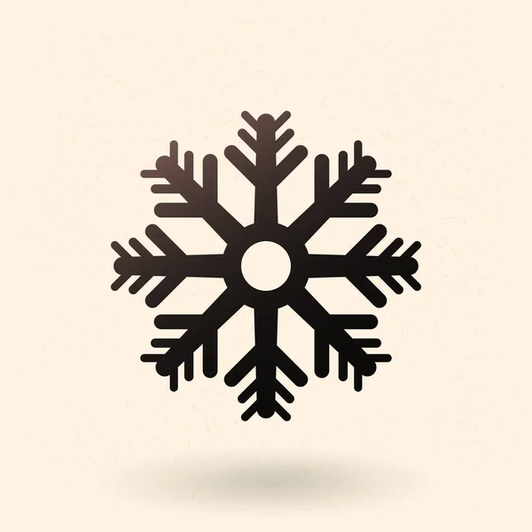 Abstract Decoration Snowflake Icon — Stock Vector