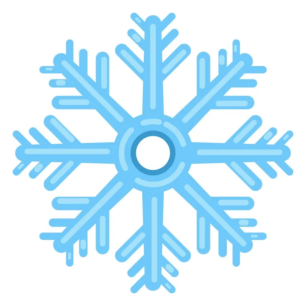 Icono de copo de nieve decoración abstracta — Vector de stock