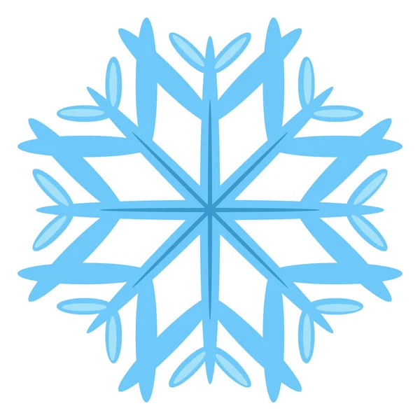 Décoration abstraite Icône de flocon de neige — Image vectorielle