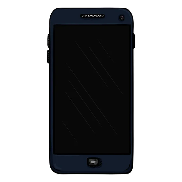 Telefone celular azul escuro — Vetor de Stock