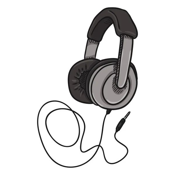 Auriculares Circumaural con Cable — Vector de stock