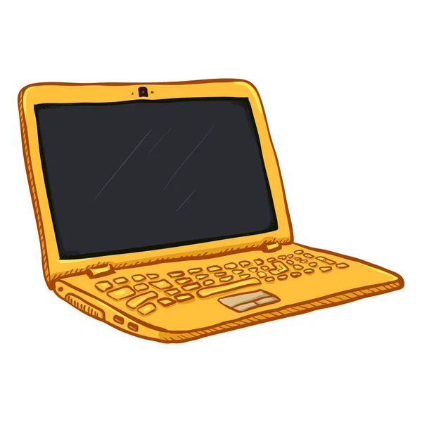 Ordenador portátil de dibujos animados PC — Vector de stock