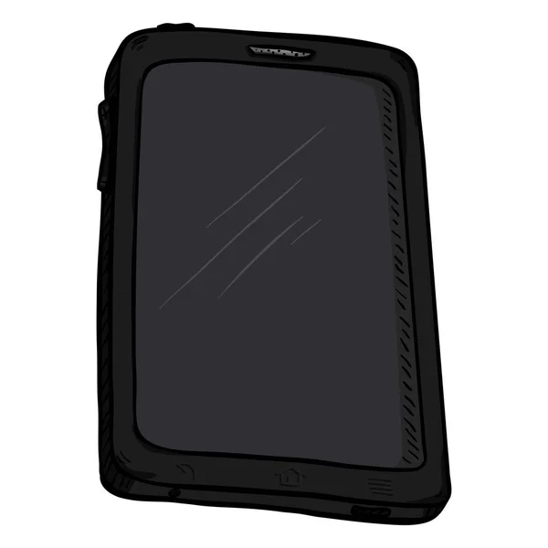 Komputer typu tablet czarny — Wektor stockowy