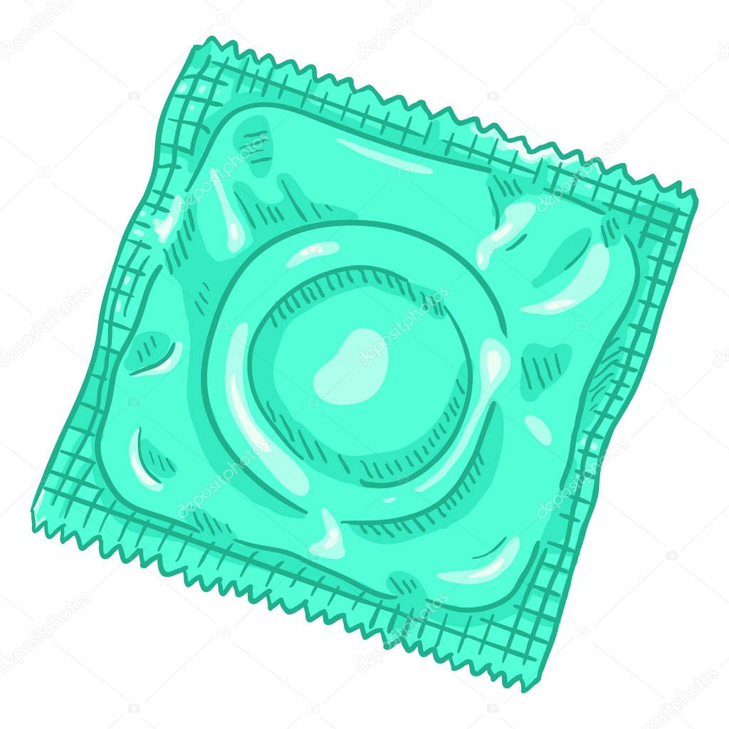 Single Cartoon Condom 