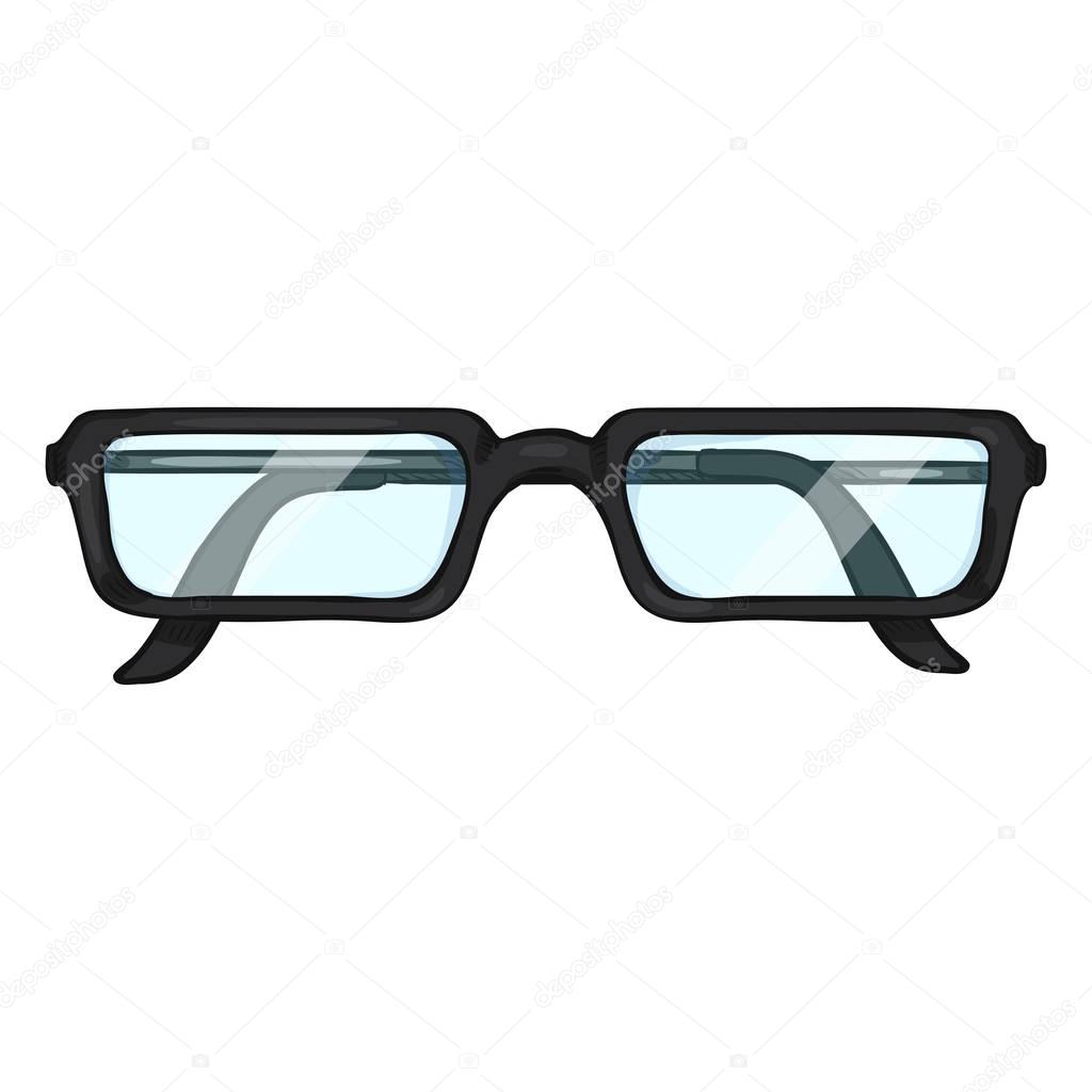 Vector Single Cartoon Glasses for Reading