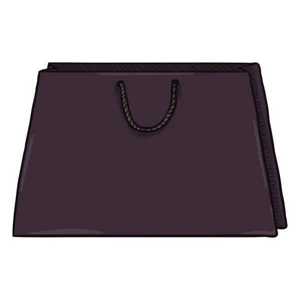 Bolso Compras Violeta Aislado Sobre Fondo Blanco — Vector de stock