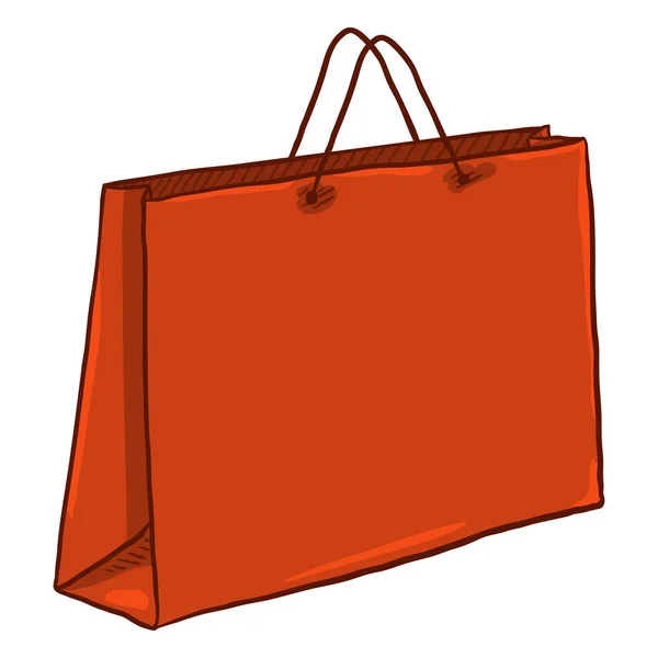 Red Shopping Bag Isolated White Background — Stock Vector