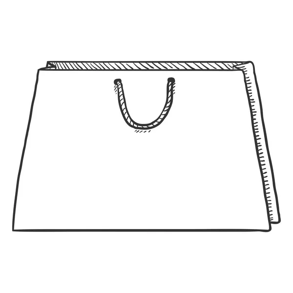 Sac Provisions Isolé Sur Fond Blanc — Image vectorielle