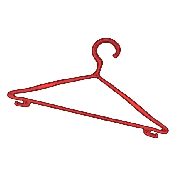 Cintre Épaule Rouge Icône Sur Fond Blanc — Image vectorielle