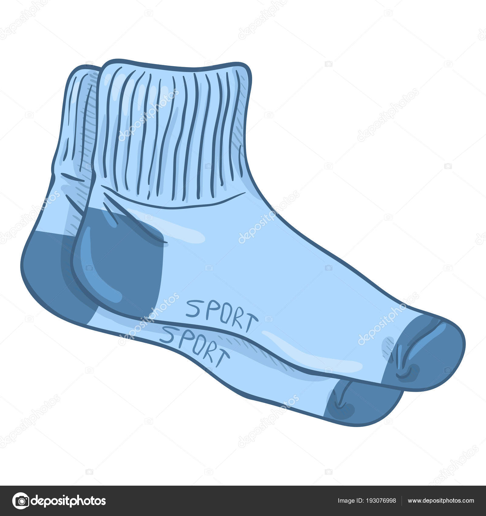 Blue Sock Clipart