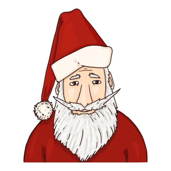 Vector de dibujos animados de Santa Claus. Carácter navideño . — Vector de stock