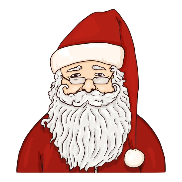 Vector Cartoon Santa Claus. Christmas Character. — Stock Vector