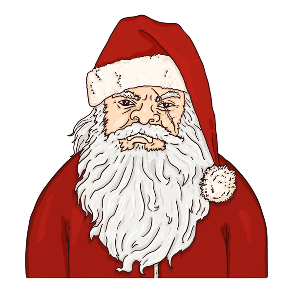 Vektor rajzfilm Mikulás. Karácsonyi karakter. — Stock Vector