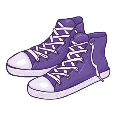Vektör Çizgi Filmi Mor Çizmeler