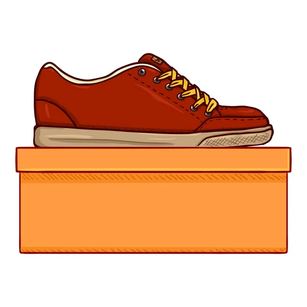 Vector Cartoon pattinatore rosso Scarpe — Vettoriale Stock