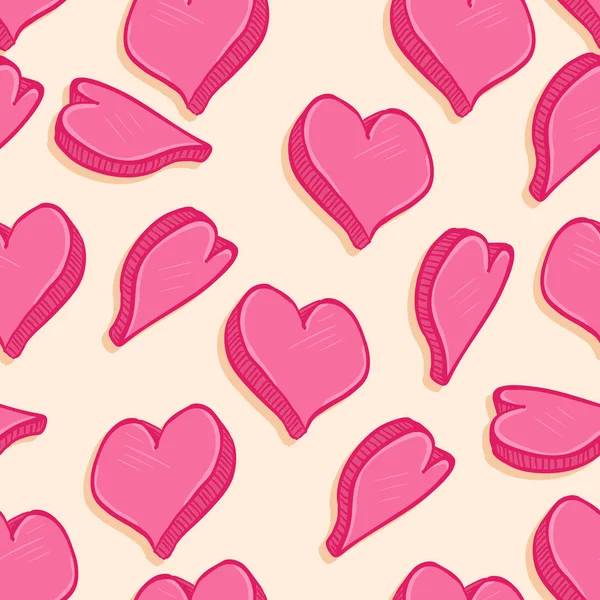 Vector Seamless Love Pattern. — Stock Vector