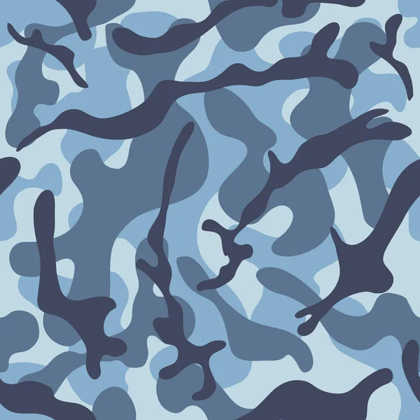 Camouflage Seamless Pattern. Winter Camo — Stock Vector