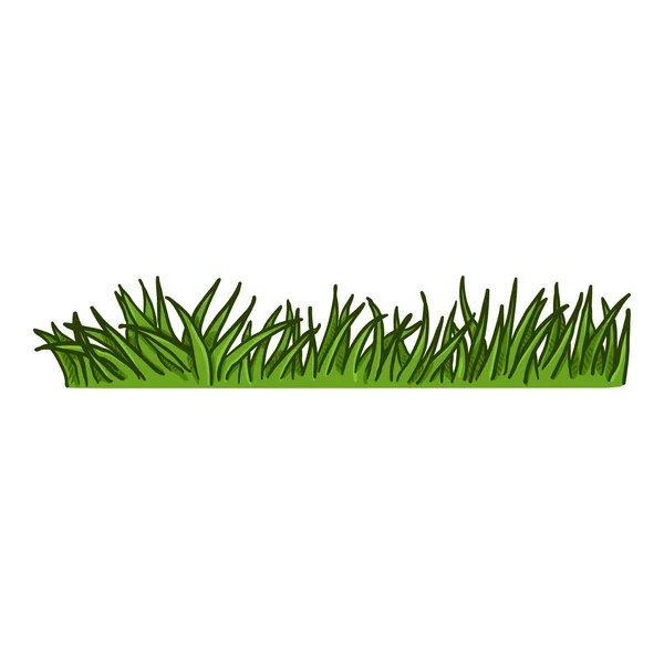 Vector cartoon groen gras — Stockvector