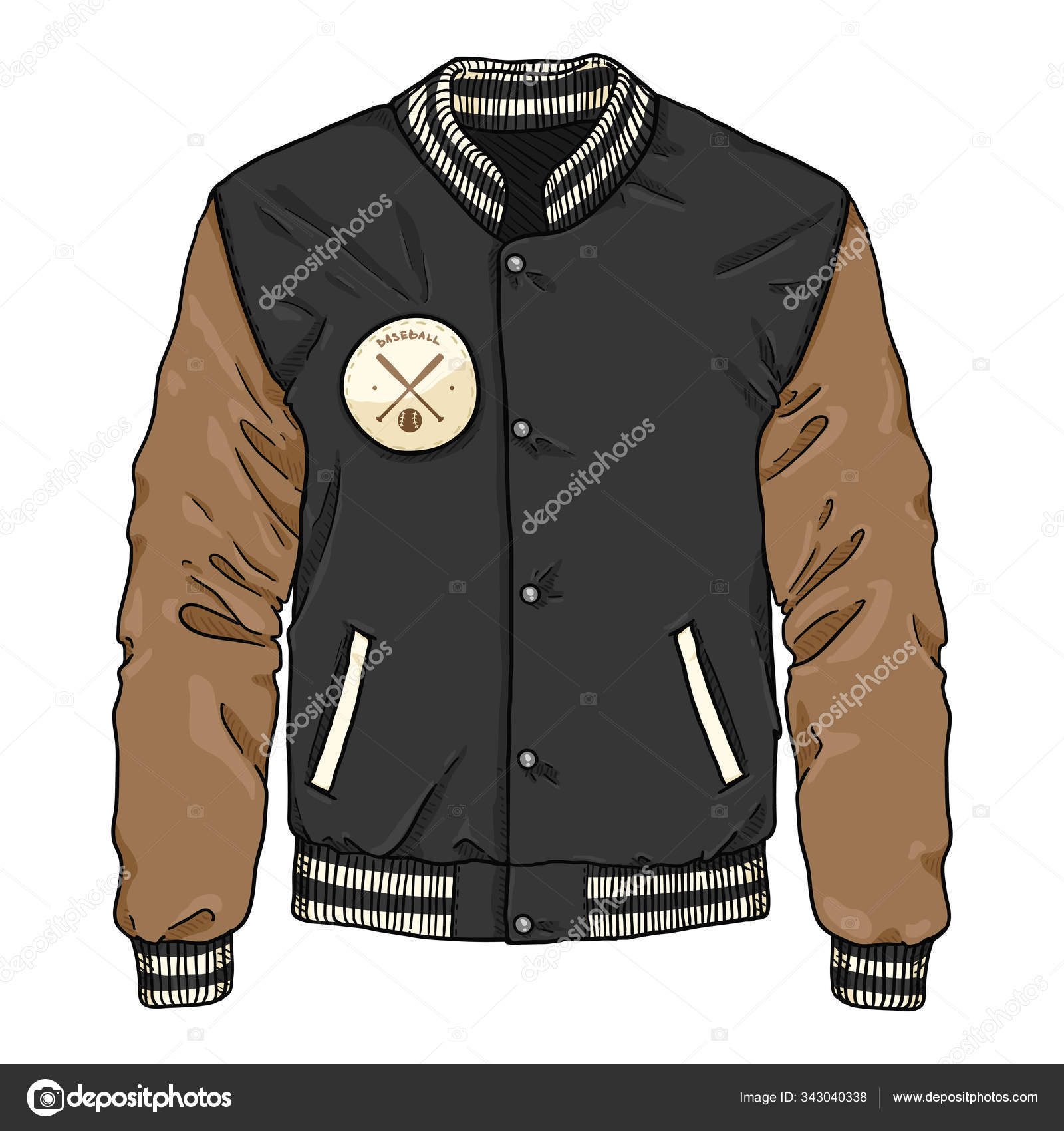 Step carton intellectual Vector Cartoon Baseball Jacket. Sportswear Illustration. Stock Vector Image by ©nikiteev #343040338 Step carton intellectual Vector Cartoon Baseball Jacket. Sportswear Illustration. Stock Vector Image by ©nikiteev #343040338