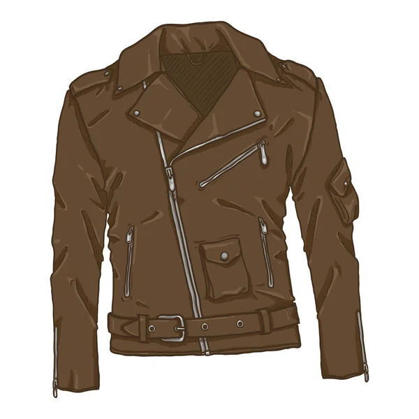 Vector Cartoon Motorcycle Jacket. Biker Style Outfit — ストックベクタ